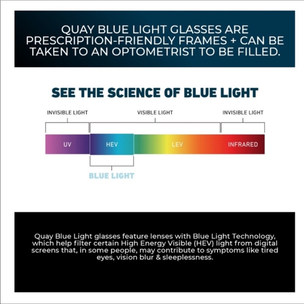 Quay Evasive Brown Tortoise Frames Clear Blue Lig… - image 4